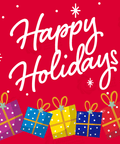 Happy Holidays Flag - Canadiana Flag