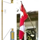 6' Telescopic Flagpole with Wall Bracket - Canadiana Flag
